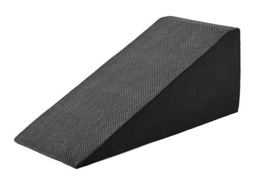 リコメン堂 ドッグステップ スロープ 幅40cm ドッグスロープ ウレタン 撥水 クッション 踏み台 ステップ ペットステップ 室内犬 シニア犬 老犬 介護用品 ケガ防止 小型犬 犬用品 補助 傾斜 (ブラック, 幅40cm, 1)