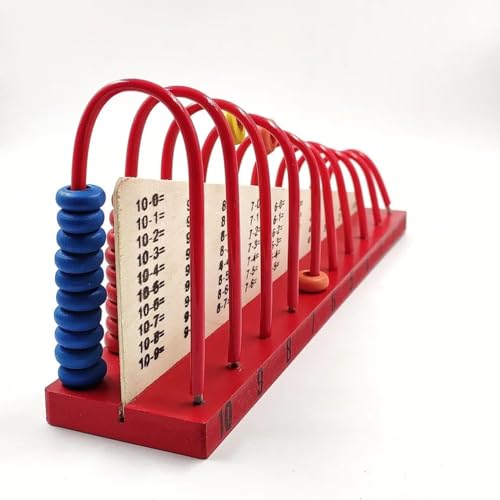 Contador Ábaco, 10 Colunas, em Madeira, Toy Mix