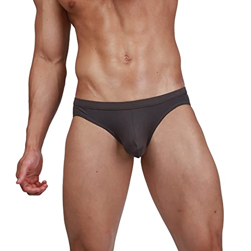 Men's Underwear Bikini Briefs Low Rise Sexy Fashion with Pouch Solid Color Comfortable3