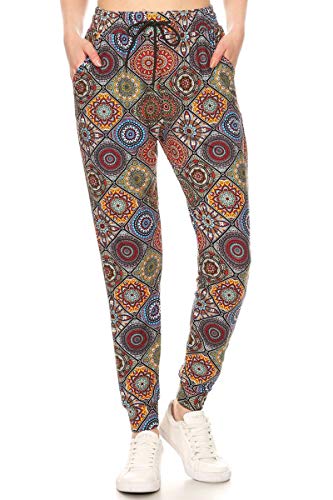 Image of Leggings Depot Premium Jogger Women's Popular Print High Waist Track Pants(S-XL)