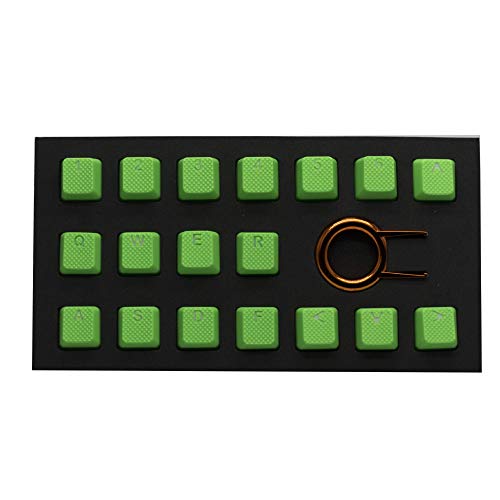 Touches TAI-HAO caoutchouc TPR vert fluo double shot retroeclaire pour clavier