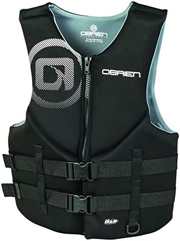 O'Brien Men's Traditional Neoprene Life Jacket, Black, 3X-Large