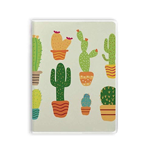 Carnet de notes cactus plantes grasses souple pour journal intime et croquis