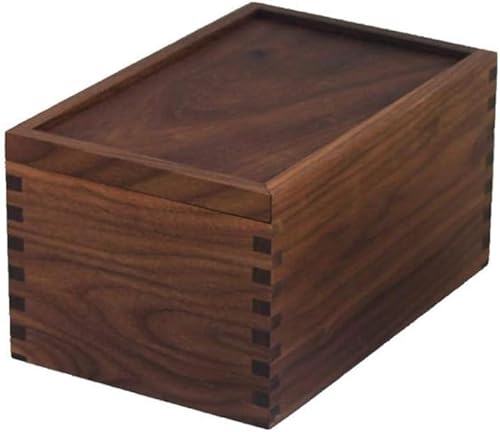 Grandi Urne di Cremazione Adulte Serbatoio Umano delle Urne Funerarie di Legno per Le Ceneri Umane Noce Nero