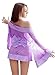 Lingeriecats Sexy Purple Luster Japanese Doll Cosplay Kimono Costume Set (Free Sport Pant)