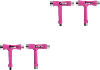 Toddmomy 4 Peças Chave De Catraca Ferramenta T De Skate Chave De Catraca Chave De Pés Crowfoot Kit De Reparo De Longboard Chave T De Skate Tudo-Em-Um Ferramentas De Skate Chave De Skate