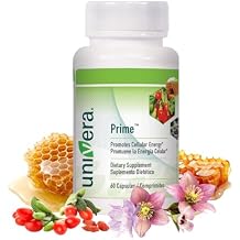 Univera Prime, Vitamin C, Vitamin B6, Vitamin B12, DHEA, Cell Renewal, Healthy Cell Support, Heart Health, Immune Health, 60 Vegetarian Capsules, 30 Days Supply