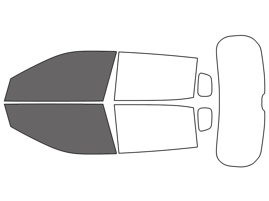 Rvinyl Window Tint Kit Compatible with Jeep Compass 2017.5-2023 - Front Precut Kit - 35%