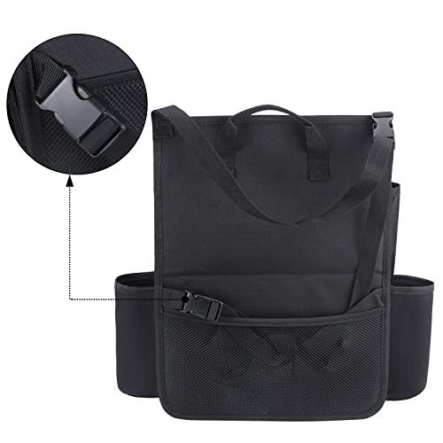 image for LUXJA Car Front Seat Organizer with Laptop and Tablet Storage Pockets,