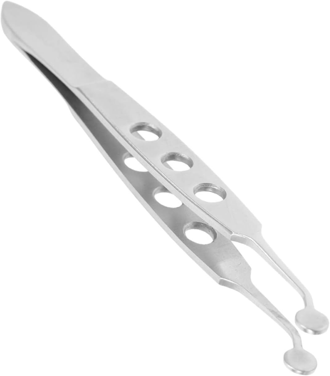 Stainless Steel Meibomian Gland Expressor Tweezer Eyelid Massage Tool for Women Precision Eyelid Tweezers for Dry Eyes and Blocked Glands Professional Eye Care Accessories