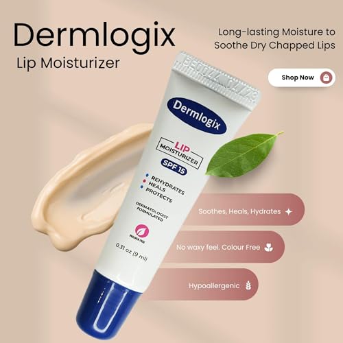 Dermlogix Moisturising Lip Balm - Beeswax, Shea Butter & Kokum | Lip Repair Ointment | Healing Lip Balm | Soothes Dry Chapped Lips thumb #1