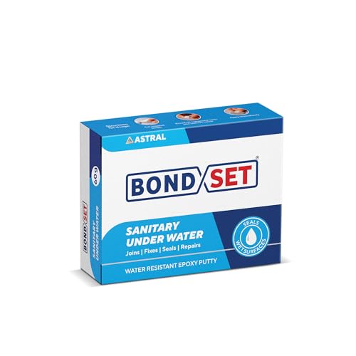 Image of Sanitary Under Water, 60g x 6 Pack| Fast-Setting Waterproof Epoxy Putty for Wet, Damp & Underwater Repairs | 5-10 Minute Setting | Strong Bond for Pipes, Tanks & Surfaces