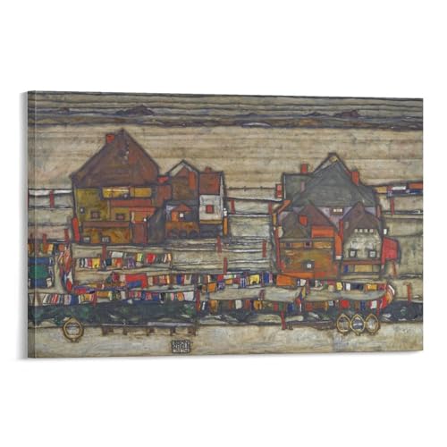 Impression sur toile Egon Schiele de haute précision pour décoration murale raffinée