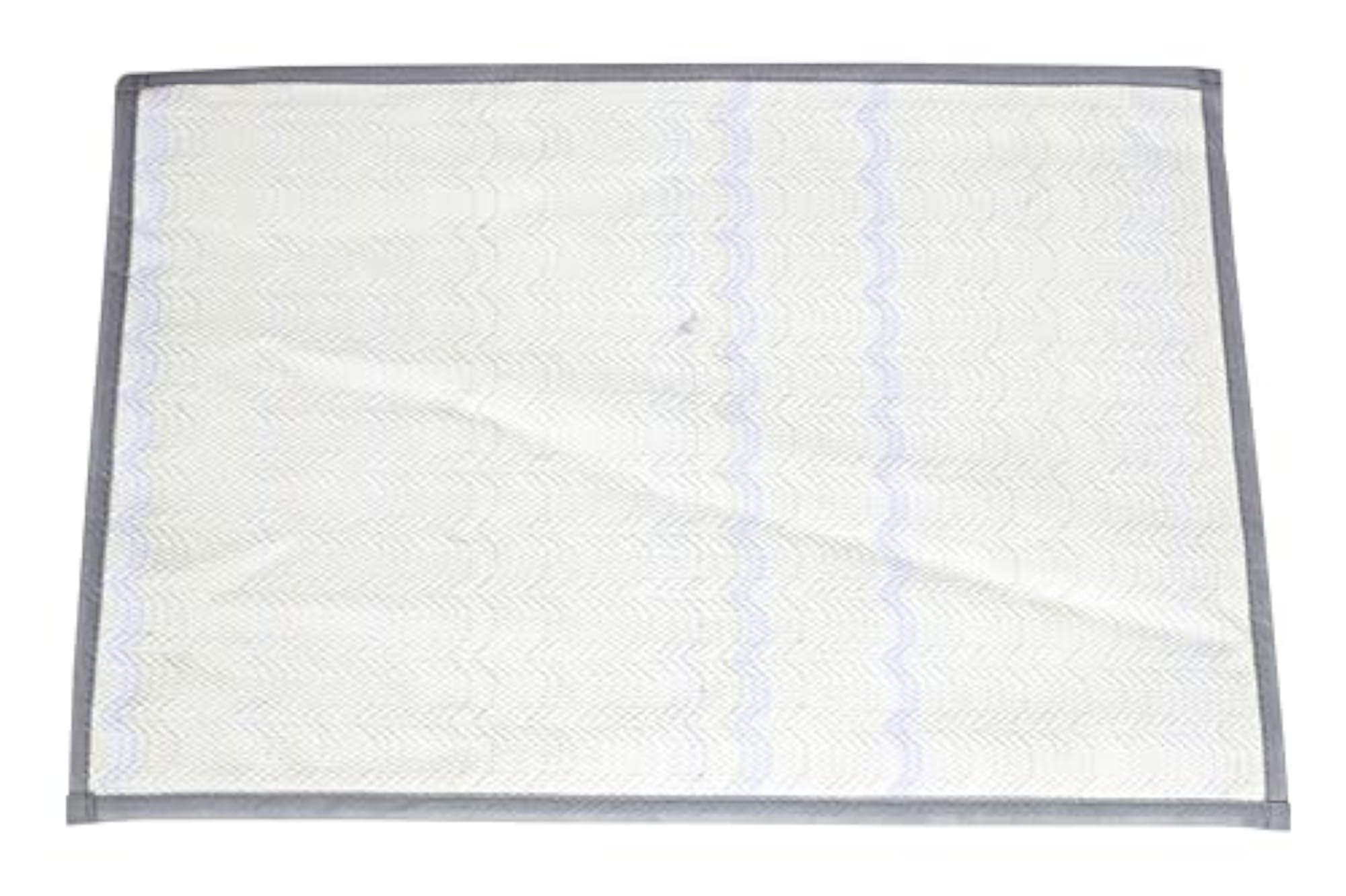 Stylish Zigzag Pattern Indoor Cotton Mat, Soft & Lightweight
