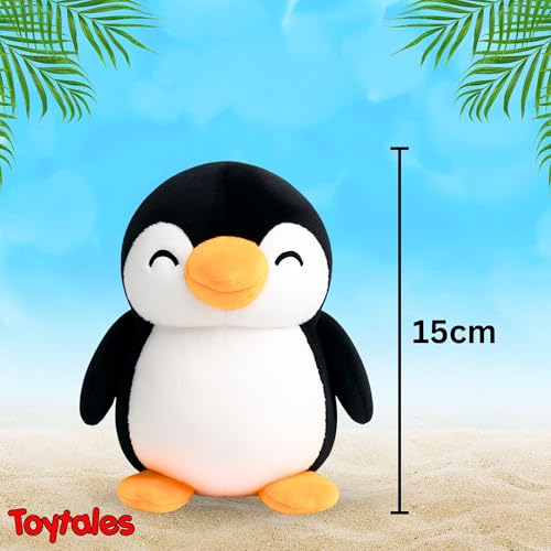Image of TOYTALES Soft Toy Combo Pack Cute Jack Monkey & Mini Penguin Plush Toys for Kids (Pack of 2)