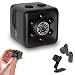 Mini Hidden Spy Camera Portable Small 1080P Wireless Cam with Night Vision and Motion Detection for Nanny/Housekeeper, Security Sports Camera (Black)