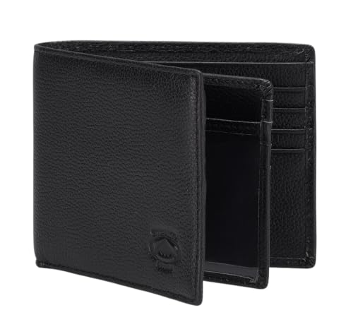Image of Stealth Mode Leather Bifold Wallet for Men With ID Window and RFID Blocking