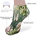 VstaDank Butterflies Dancing Ankle Socks 5 Pairs Fashion Invisible Low Cut Sock for Adult Casual Short Sock Soft Cozy No Show Socks