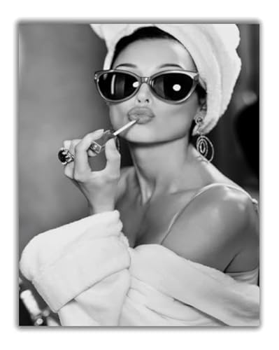Audrey Hepburn Arte de parede, decoração de parede de Hollywood Vogue – impressão de póster de 11 x 14 polegadas, sem moldura, perfeita para quarto, quarto de menina, armário