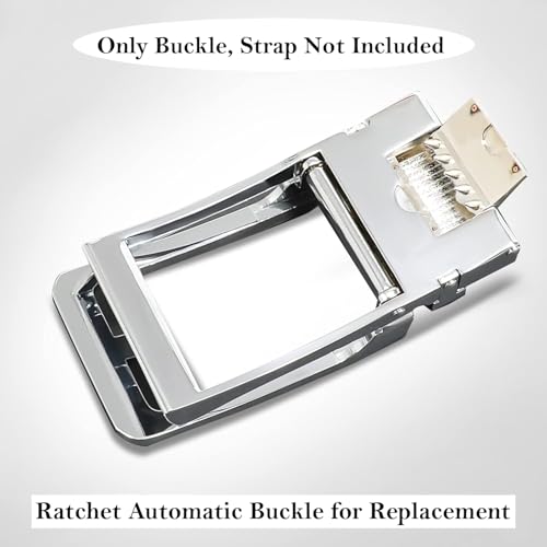 Image of Contacts Automatic Belt Buckles for Men - Ratchet Belt Strap Replacement or Custom Fit, Fits Waist 28-42 Inches - No Strap Included