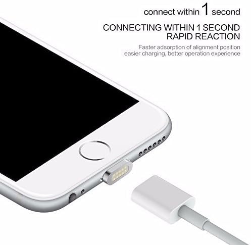 Strong Magnetic Charging Lightening and Data Cable; iOS; 1m Cable. Suitable for iPhone 6/6S/6 Plus, iPhone 7/7 Plus, iPhone 5/5S, iPad Mini, iPad Pro, iPad Air (Gold)