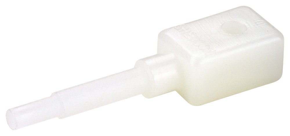 Enchufes de enhebrado automático Caplugs STPS-6 de color blanco con doble tamaño de rosca