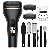 Hornhautentferner Elektrisch - Hornhaut Entfernen Fuß Elektrisch - Hornhauthobel Elektrisch füße mit 2 Gear, IPX7 Wasserdichte Callus Remover für Rissige Fersen, Abgestorbener, Hornhaut entfernen