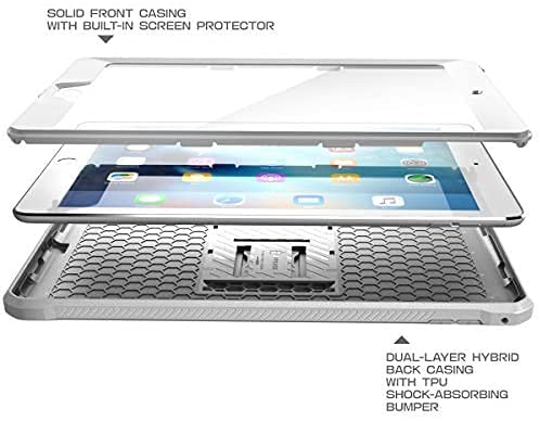 Supcase Unicorn Beetle Pro Series Case Designed For Ipad 9.7 2018 / 2017, With Built-In Screen Protector & Dual Layer Full Body Rugged Protective Case For Ipad 9.7 5Th / 6Th Generation (White) #TOP3