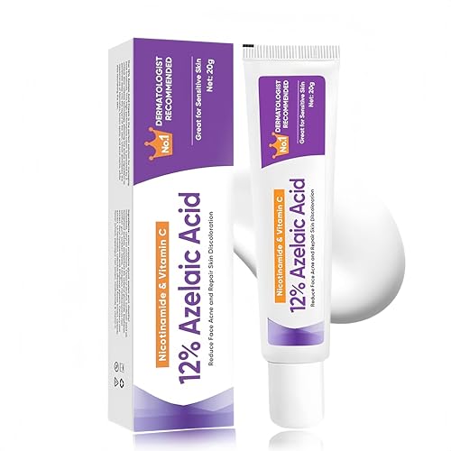 Acido azelaico siero – 12% acido azelaico siero – contro arrossamento, anti brufoli, rosacea cura del viso, diminuire la pigmentazione – Efficace crema acido azelaico