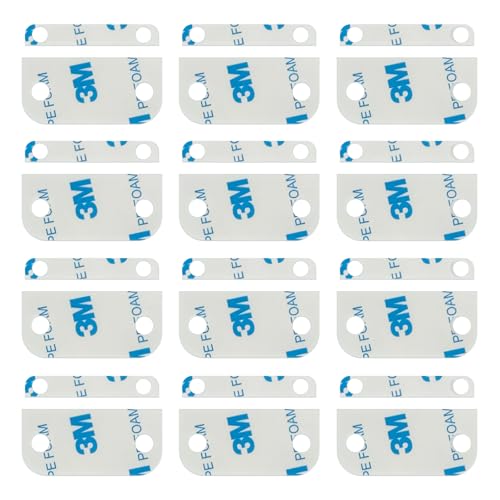 Luxify Replacement Adhesive for Ring Alarm Contact Sensor (2nd Gen), 12PCS Pre-Cut Double Sided Tape Compatible for Ring Door Sensor, Easy Installation & Strong Hold