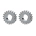 Produktbild 2 x Schiebedach-Motor-Zahnradgetriebe 18 Zähne Stahl Reparatursatz 8D0959591A 4B0959591 Kompatibel mit VW Kompatibel mit Audi A4 A6 Golf Ersatz Silber Plating