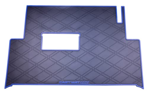 Huskey Parts Company Golf Cart Floor Mat Black Blue Trim For Club Car Precedent 04+, Tempo/Onward 17+ #TOP4