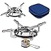 TSLBW Réchaud à Gaz de Camping Portable Brûleur 2800W Mini Brûleur à Gaz Monobloc de Poche Sac à Dos Cuisson Réchaud Pliant Camping Ustensiles de Cuisine pour Pique-Nique Camping Trekking Pêche
