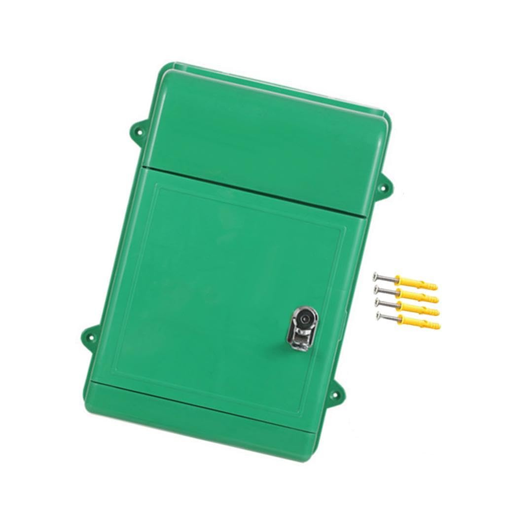 Wall Mount Mailbox Back Hollow Locking Mailbox for Outdoor Outside Green|Home & Garden|Home & Garden|Home & Garden|1 Mailbox-image-30