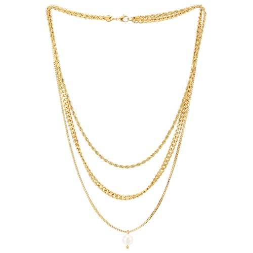 Collier Multirang Doré à Chaîne Plate pour Sublimer Vos Tenues d'Été et Soirées Chic