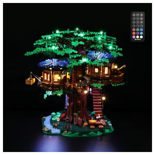 MENZAVA Licht-Set Kompatibel Mit 21318 Baumhaus Ideas - Led-Beleuchtungsset Für Bausteinen Modell - Modell Set Nicht Enthalten