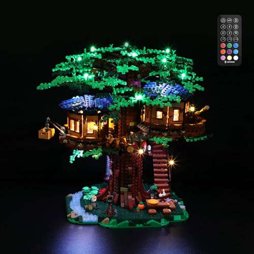 MENZAVA LED Light Kit Compatible with LEGO 21318 Tree House Ideas Building Blocks Model - Model Set NOT Included