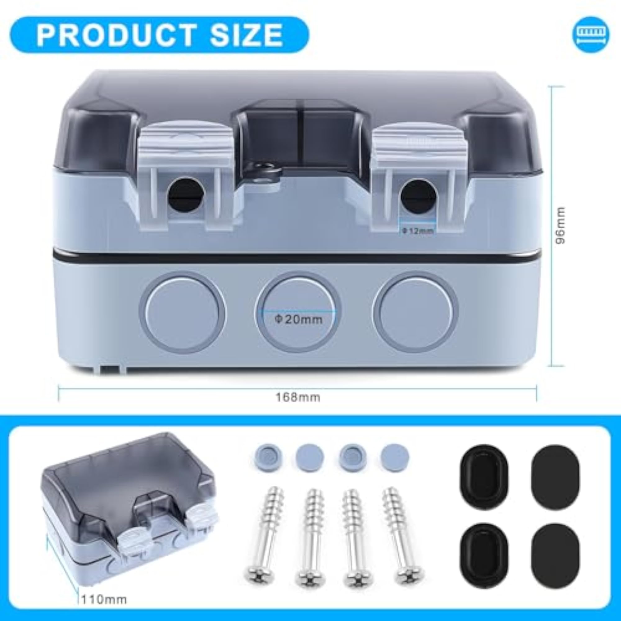 IP66 Waterproof Outdoor Power Socket Box