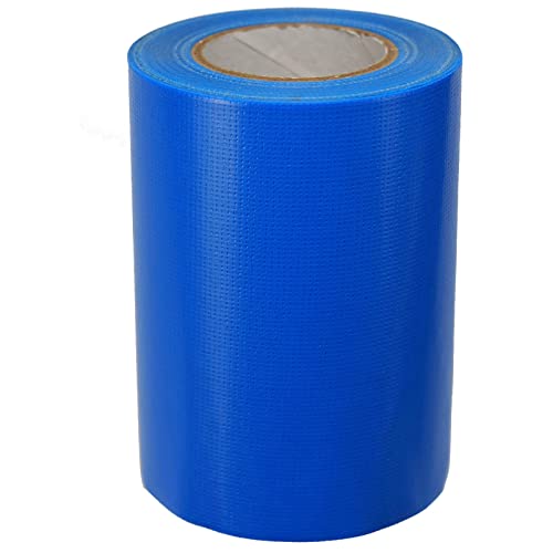 Image of Super Strong Duct Tape 4 Inch x 32 Feet Multi-Purpose Heavy Duty Waterproof Duct Tape for Crafts & Home Improvement, Blue
