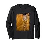 Dame en or de Gustav Klimt Peinture célèbre Manche Longue