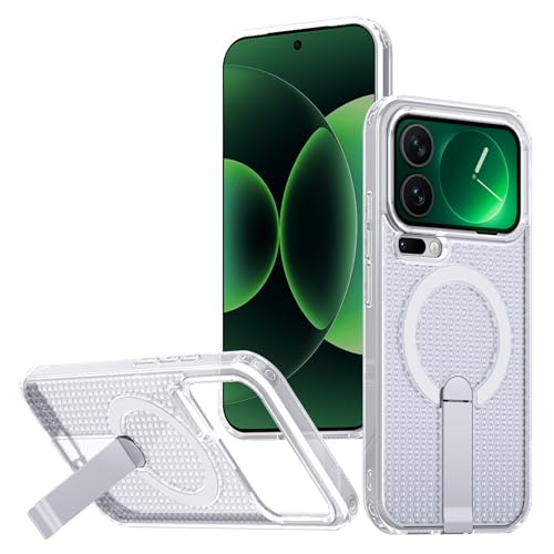 �Ή��@�� Xiaomi 17 Pro 5G �g�уP�[�X,�u���P�b�g�t���A�}�O�l�b�g���A���M�@�\�t���A�ϏՌ����̃X�}�z�P�[�X White