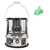 9000 BTU Poêle à Pétrole 2 En 1 Portable Chauffage Fioul Chauffage Pour Le Camping, Le Garage, La Maison Et Les Situations D'urgence,Off white Singleitem