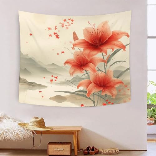 Tapisserie murale 3D Fleurss pour masquer un mur abîmé de chambre ou salon