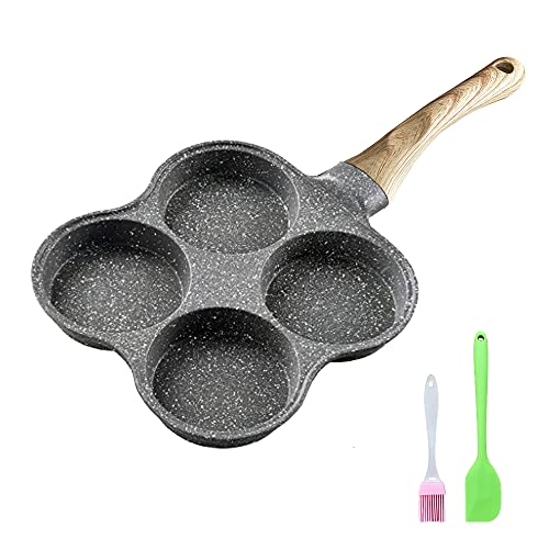 Oude Howe Egg Frying Pan 4-Cup Nonstick Egg Frying Pan Easy Clean Egg Pans Nonstick, Suitable For Gas Stove & Induction Cooker #TOP7