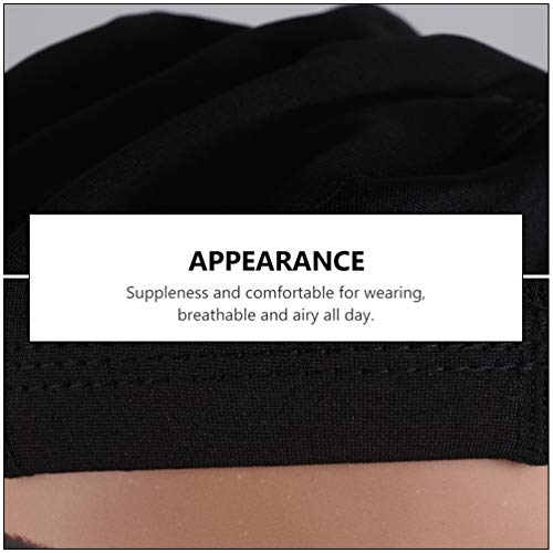 FRCOLOR 4Pcs Peruca Tampas Spandex Poliéster Dome Caps Chapéus para Fazer Perucas Hairnets Stretchab