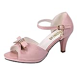  NINGSANJIN Damenschuhe Sandalen & Sandaletten High Heel Sandaletten mit Hohen Absätzen Schuhe Hochzeit Abend Parteischuhe Sommerschuhe Rosa 39