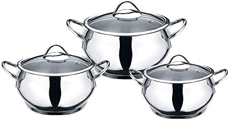 Fiesta Granite Cookware Set, 7 pcs, Pink