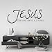 Blrpbc Adesivi da Parete Adesivi Murali Murales in Vinile Nome di Gesù sopra Tutti i Nomi Citazione Versetto biblico Modello Home Living Room Decor Jesus Decal 77x30cm