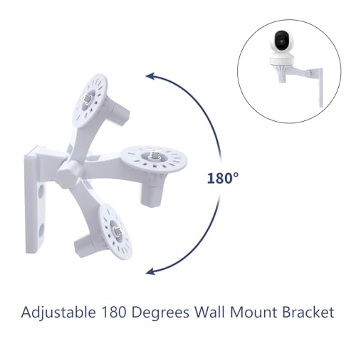 OYOCAM 2 Pack Wall Mount Compatible with Reolink E1/E1 Pro Camera, Adjustable Wall Mount Bracket Indoor and Outdoor Security Mount 180 Degree with 1/4 inch Thread(Camera is NOT Included)
