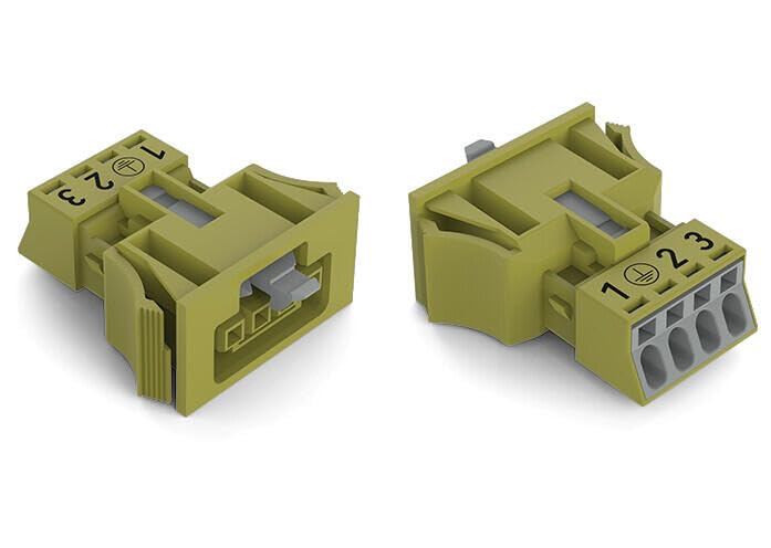 Connecteur d'alimentation WAGO 890-764/073-000 femelle 4 pôles 16A vert clair x50